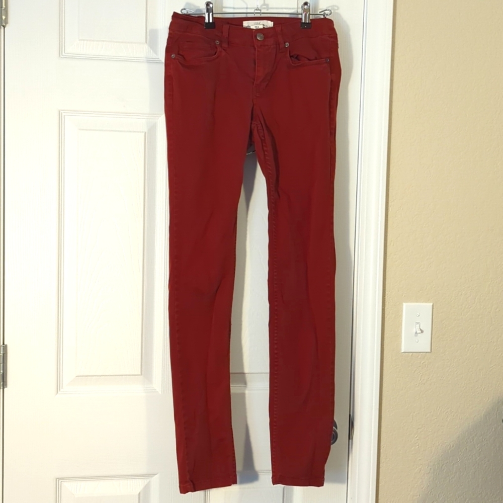 Red Skinny jeans size 6